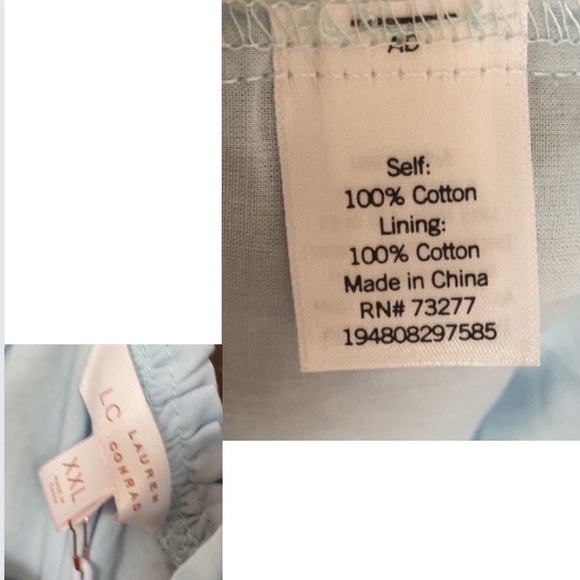 Relisted LC Lauren Conrad floral eyelet detail smock top tie back dress XL XXL - Picture 17 of 17